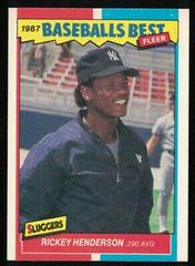 Rickey Henderson Baseball Cards 1987 Fleer Baseball's Best Prices