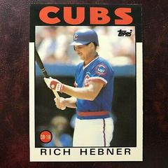 Rich Hebner #19 Baseball Cards 1986 Topps Tiffany Prices