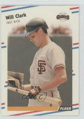 Will Clark #78 Baseball Cards 1988 Fleer Glossy Prices