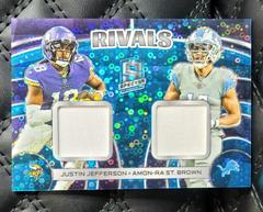 Justin Jefferson / Amon-Ra St. Brown [Blue Neon] #10 Football Cards 2023 Panini Spectra Rivals Prices