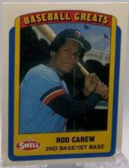 Rod Carew #4 Baseball Cards 1990 Swell Greats Prices