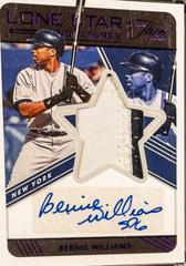 Bernie Williams [Two Strikes] #LSS-BW Baseball Cards 2022 Panini Three and Two Lone Star Signatures Prices