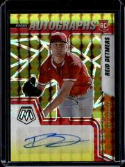 Reid Detmers [Choice Fusion Red and Yellow] #RAM-RD Baseball Cards 2022 Panini Mosaic Rookie Autographs Prices