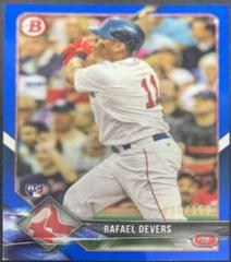 Rafael Devers [Blue] #25 Baseball Cards 2018 Bowman Prices