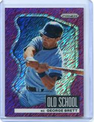 George Brett [Purple Shimmer] #OS-6 Baseball Cards 2022 Panini Prizm Old School Prices