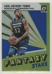 Karl Anthony Towns [Blue] #4 Basketball Cards 2018 Panini Donruss Optic Fantasy Stars Prices