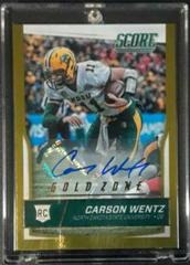 Carson Wentz [Autograph Gold Zone] #335 Football Cards 2016 Panini Score Prices