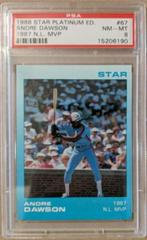 Andre Dawson [1987 N. L. MVP] #67 Baseball Cards 1988 Star Platinum Edition Prices