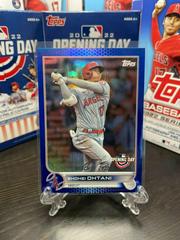 Shohei Ohtani [Blue Foil] Baseball Cards 2022 Topps Opening Day Prices