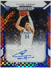 Tyler Herro [Red, White, Blue Prizm] Basketball Cards 2019 Panini Prizm Draft Picks Autographs Prices