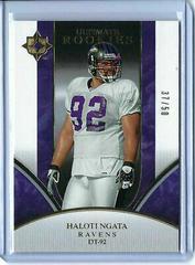 Haloti Ngata [Gold] Football Cards 2006 Upper Deck Ultimate Collection Prices