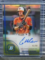 Colton Cowser [Refractor] Baseball Cards 2022 Bowman Heritage Chrome Prospect Autographs Prices