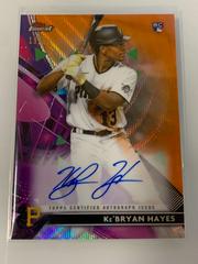 Ke'Bryan Hayes [Orange Wave Refractor] #FA-KHA Baseball Cards 2021 Topps Finest Autographs Prices