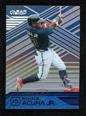Ronald Acuna Jr. [Purple] Baseball Cards 2021 Panini Chronicles Clear Vision Prices
