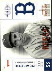 Pee Wee Reese #6 Baseball Cards 2001 Upper Deck Legends of NY Prices