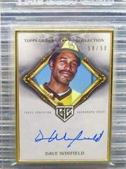 Dave Winfield Baseball Cards 2023 Topps Gilded Collection Gold Framed Hall of Famers Autographs Prices