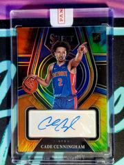 Cade Cunningham [Tie Dye Prizm] #RS-CCM Basketball Cards 2021 Panini Select Rookie Signatures Prices