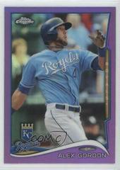 Alex Gordon [Purple Refractor] #2 Baseball Cards 2014 Topps Chrome Prices