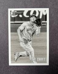 Mike Trout [Black & White] #4 Baseball Cards 2021 Bowman Heritage Prices