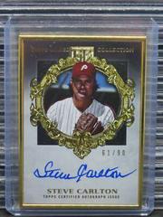 Steve Carlton Baseball Cards 2022 Topps Gilded Collection Gold Framed Hall of Famer Autographs Prices