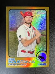 Mike Moustakas [Chrome Gold Border] Baseball Cards 2022 Topps Heritage Prices
