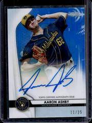 Aaron Ashby [Blue Refractor] Baseball Cards 2020 Bowman Sterling Prospect Autographs Prices