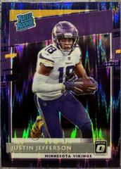 Justin Jefferson [Purple Shock] #163 Football Cards 2020 Panini Donruss Optic Prices