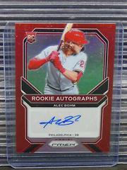 Alec Bohm [Red Prizm] #RA-AB Baseball Cards 2021 Panini Prizm Rookie Autographs Prices