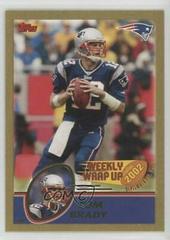 Tom Brady [Gold] #293 Football Cards 2003 Topps Prices