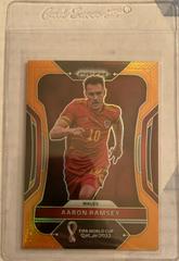 Aaron Ramsey [Orange] #295 Soccer Cards 2022 Panini Prizm World Cup Prices