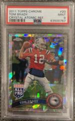 Tom Brady [Crystal Atomic Refractor] Football Cards 2011 Topps Chrome Prices