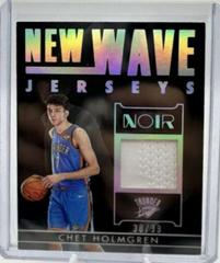 Chet Holmgren #NWJ-CHG Basketball Cards 2022 Panini Noir New Wave Jerseys Prices