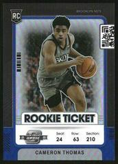 Cameron Thomas [Blue] Basketball Cards 2021 Panini Contenders Optic Rookies Prices