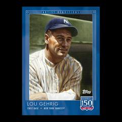 Lou Gehrig #27 Baseball Cards 2019 Topps 150 Years of Baseball Prices