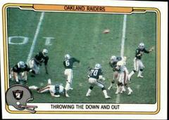 Oakland Raiders [Throwing the Down and Out] Football Cards 1982 Fleer Team Action Prices