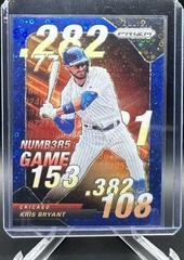 Kris Bryant [Blue Donut Circles] #NG-2 Baseball Cards 2020 Panini Prizm Numbers Game Prices
