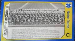 1973 National Champions Football Cards 1990 Notre Dame Collegiate Collection Prices