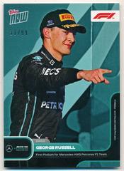 George Russell [Teal] #10 Racing Cards 2022 Topps Now Formula 1 Prices