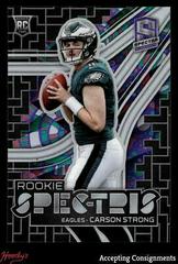 Carson Strong [Psychedelic] #RSP-CST Football Cards 2022 Panini Spectra Rookie Spectris Prices