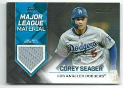 Corey Seager [Black] #MLM-CS Baseball Cards 2022 Topps Major League Material Relics Prices