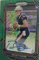 Bailey Zappe [Autograph Green Shimmer] #305 Football Cards 2022 Panini Prizm Prices