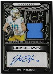 Justin Herbert [Autograph] #70 Football Cards 2022 Panini Obsidian Prices