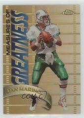 Dan Marino [Refractor] Football Cards 1998 Topps Chrome Measures of Greatness Prices