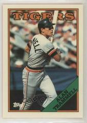 Alan Trammell #320 Baseball Cards 1988 Topps Tiffany Prices