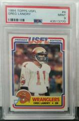 Greg Landry #4 Football Cards 1984 Topps USFL Prices