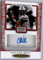 Collin Hill [Red] #A108 Football Cards 2021 Sage Premier Draft Autographs Prices