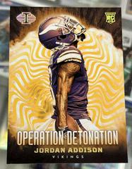 Jordan Addison [Gold] #22 Football Cards 2023 Panini Illusions Operation Detonation Prices