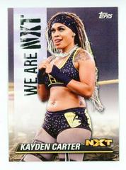 Kayden Carter #NXT-31 Wrestling Cards 2021 Topps WWE We Are NXT Prices