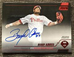 Bobby Abreu [Red Foil] Baseball Cards 2022 Stadium Club Autographs Prices