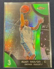 Allen Iverson [Green Refractor] Basketball Cards 2007 Finest Prices